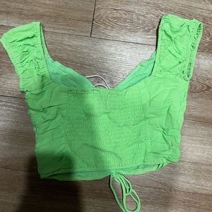 Princess Polly Darshan Crop Top- Lime